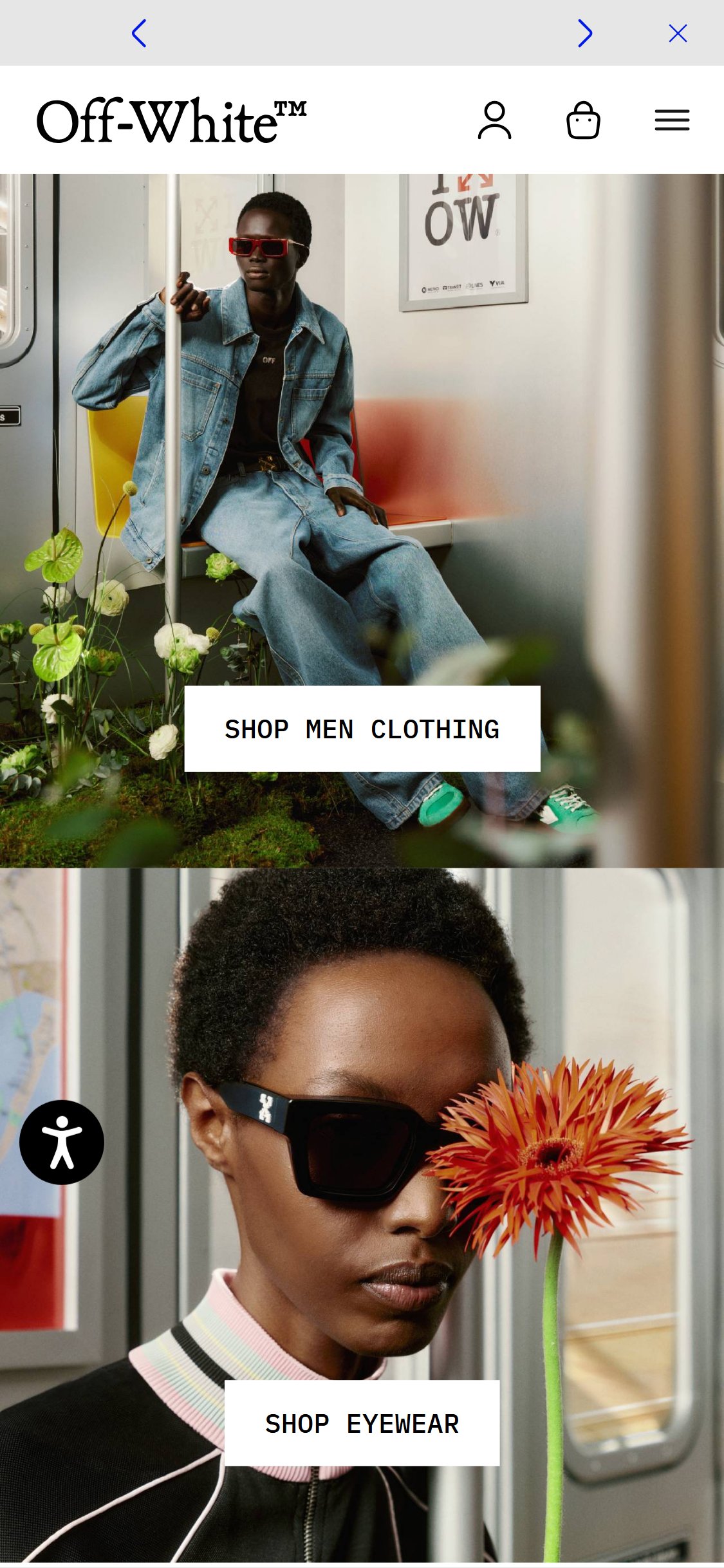 Off-White™ — Homepage (Mobile)