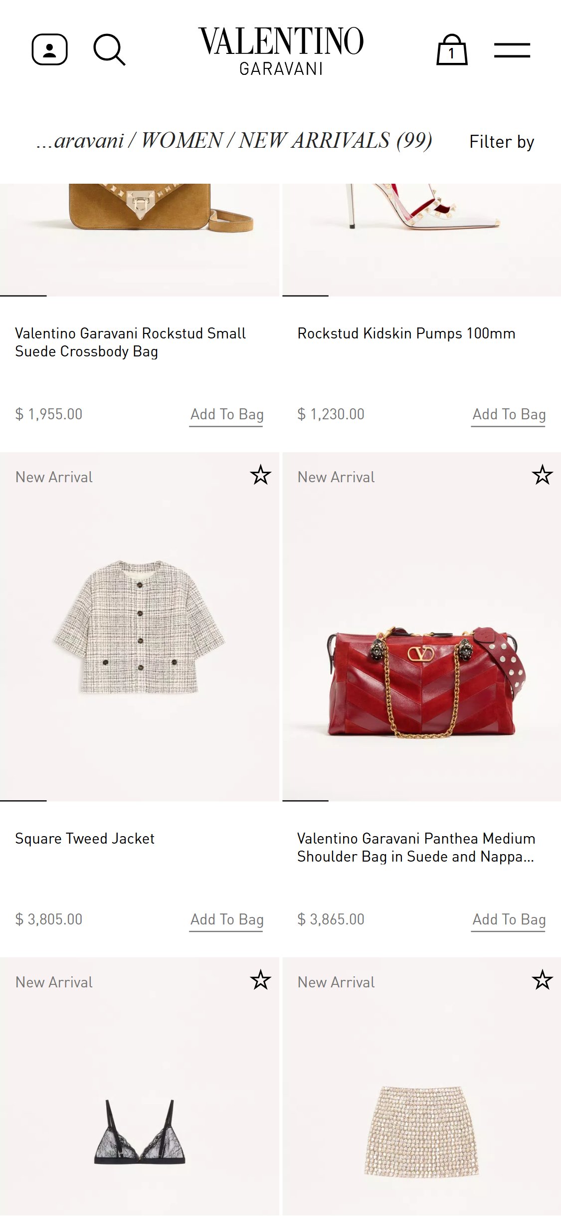 Valentino — Collection Page